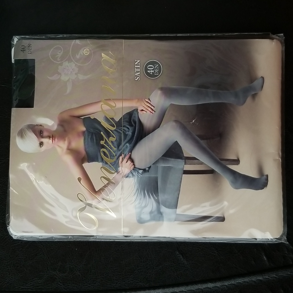 Veneziana opaque microfiber tights Nero/Black size 4